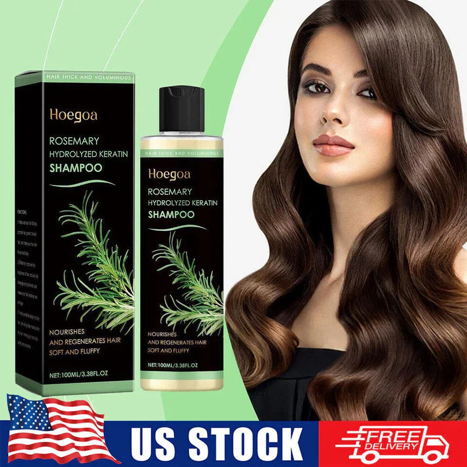 Organic Rosemary Hair Growth Shampoo for Women and Men-Natural Thickening 8 Stre